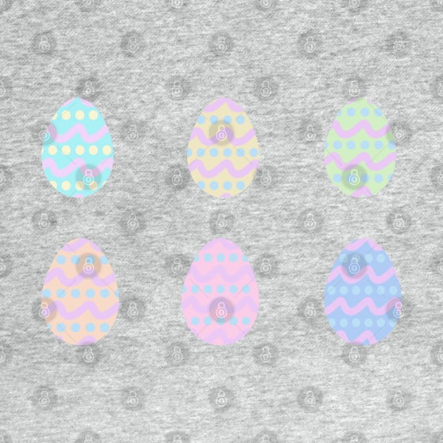Pastel Pattern Easter Eggs by Felicity-K